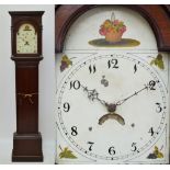 A late 18th/early 19th century oak longcase clock,