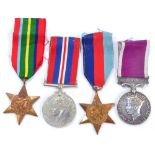 Group of four: Army Long Service and Good Conduct Medal with Regular Army Bar,