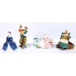 Four Royal Doulton figures, HN2149 'The Love Letter' (second quality), HN2221 'Nanny',