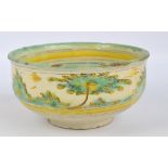 An 18th/19th century continental tin glazed bowl,