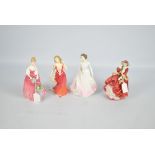 Four Royal Doulton figures, HN1834 'Top O' The Hill', HN3755 'Strolling',