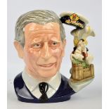 A boxed Royal Doulton character jug D7283 'Prince Charles', Character Jug Of The Year 2008,