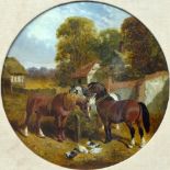 JOHN FREDERICK HERRING JR (1820-1907); oil on canvas,