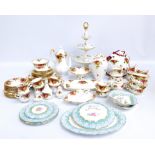 A quantity of Royal Albert 'Old Country Roses' including teapot and cosy, two dinner plates,