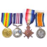 Military Medal and WWI Trio; (1/5) Arg. & Suth'd. Hdrs., 275267 (MM)/1863 (Trio) Pte. J. Ferguson.