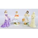 Four Royal Worcester figures,