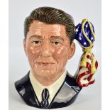 A Royal Doulton limited edition character jug D6718 'Ronald Reagan' numbered 470/5000,