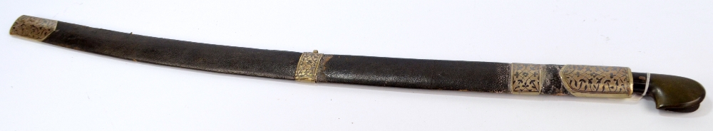 A 19th century European sword with horn handle, - Image 3 of 3