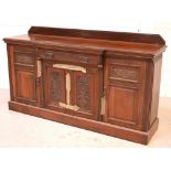 A late 19th century mahogany sideboard,