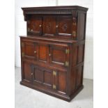 An antique oak deuddarn,