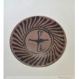 BERNARD LEACH (1887-1979); 'Bird Dish', a limited edition lithograph (8/125), Curwen Press 1973-74,