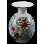 MARIANNE DE TREY (1913-2016) for Shinners Bridge Pottery; a porcelain vase with floral decoration,