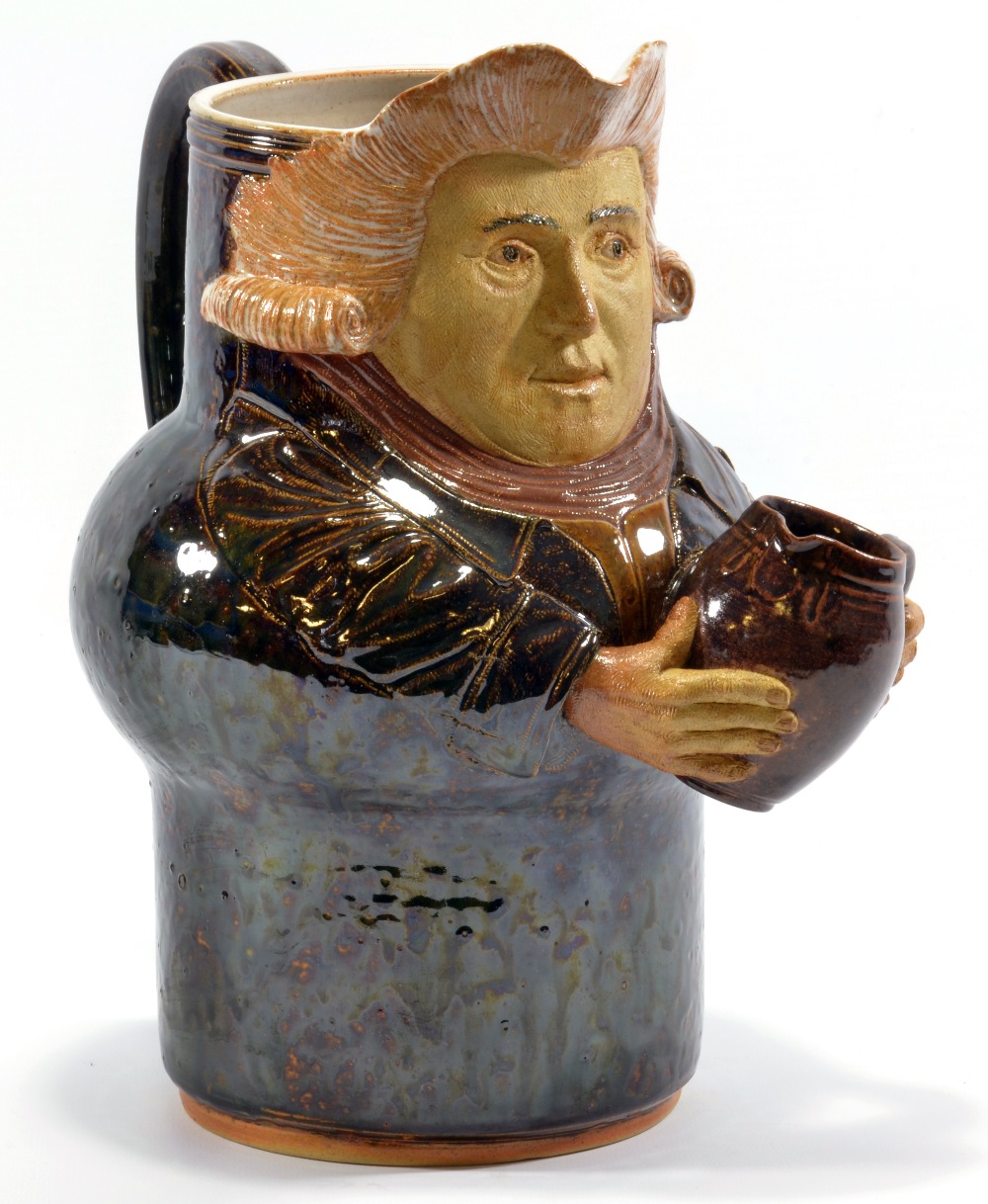 JIM RANSON; a stoneware character jug modelled in the likeness of Josiah Wedgwood,