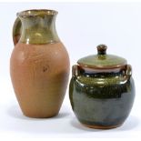 RAY FINCH (1914-2012) for Winchcombe Pottery; a stoneware jar and cover,