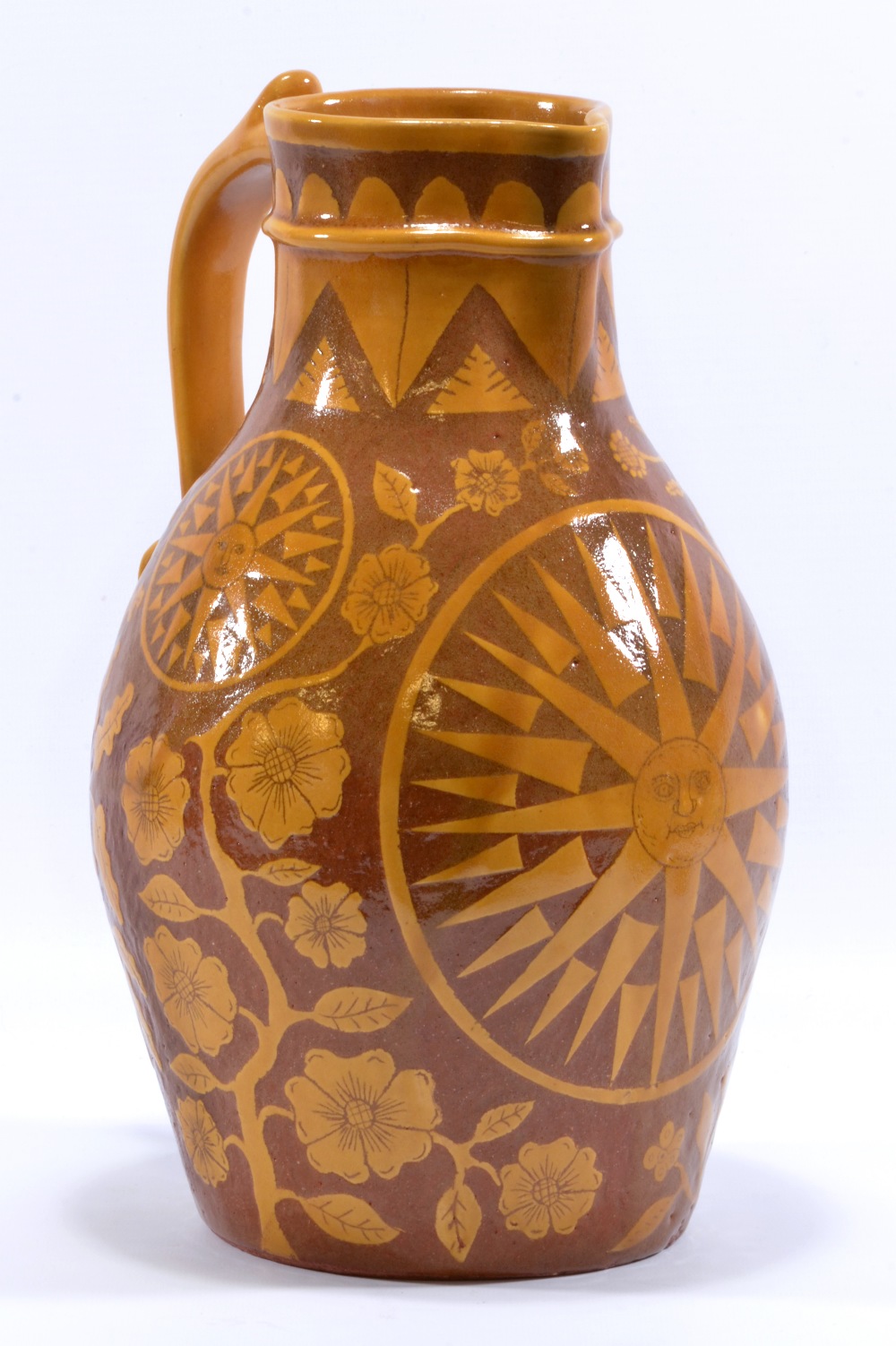 RICHARD PARKER; a slipware jug,