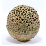 ALAN WALLWORK (born 1931); a stoneware egg form, incised AW mark, height 15cm.