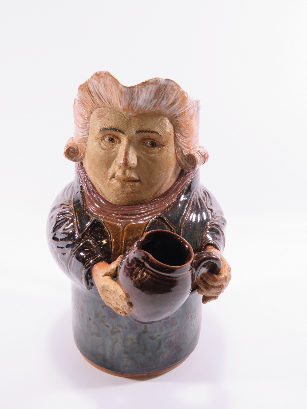 JIM RANSON; a stoneware character jug modelled in the likeness of Josiah Wedgwood, - Image 3 of 3