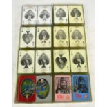 A collection of limited edition playing cards including 'First Moon Ride Apollo 15 1971'.