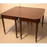 A 19th century mahogany sectional extending dining table,