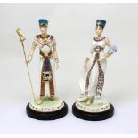 A pair of Wedgwood limited edition figures; 'Nefertiti' no2125/9500 and 'Akhenaten' no1231/9500 (2).