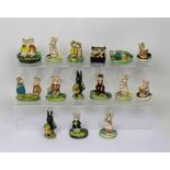 Twelve Beswick Kitty MacBride series mouse figures and groups, to include 2528 'The Race Goer',