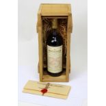 A boxed 'The MacAllan Anniversary Malt' 25 years old, distilled 1958/59, bottled 1985, 75cl,