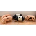 Five Cooper Craft models of pigs (5).