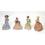 Four Wedgwood figures designed by Shirley Curzon; 'Christina', 'Harriet',