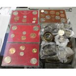 A quantity of coins to include Victorian crowns dated 1889, 1890,