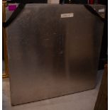 A large aluminium picture storage box, 119 x 118cm.