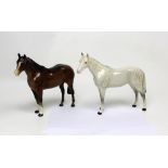 Two Beswick horses; a Palomino and a chestnut (2).