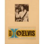 Elvis Presley; a Las Vegas Hilton souvenir menu bearing signature 'Thanks, Elvis Presley',