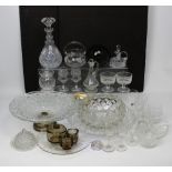 Two boxes of assorted glassware (2).