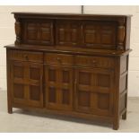 A Priory oak sideboard,