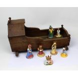 A group of seven Royal Doulton Bunnykins figures to include DB218 'Fortune Teller' and DB229 'Sand