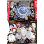 A quantity of ceramics to include various decorative ornaments, c1940s Imari palette teaware,