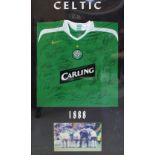 A Celtic replica shirt signed by the majority of the 2007/8 Celtic squad to include Stephan McManus