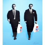 T WAT; a four colour screen print on Somerset paper 'Corporate Gangsters', 26/40,
