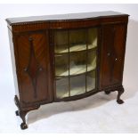 An early 20th century mahogany display cabinet,