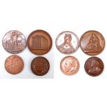 Four commemorative copper medallions, '21st Anniversary of the Volunteer Movement', diameter 6.