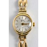 UNO; a vintage 9ct yellow gold cased lady's cocktail watch,