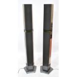 BANG & OLUFSEN; a large pair of floor standing speakers, height 165cm.