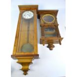 A Vienna type clock for restoration and a clock case (2).