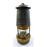 A mid-20th century William Maurice Ltd of Sheffield Wolf Type FS (Flame Safetylamp) safety lamp,