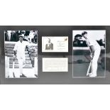 Cricket interest; Sir Donald Bradman, a montage comprising signed first day cover,