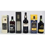 Three boxed 75cl bottles of port, comprising Offley, 19.