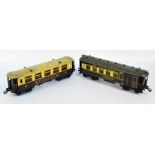 Two Meccano Hornby Pullman carriages, one titled 'Verona',