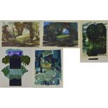 NORMAN C JAQUES (1926-2014); four signed limited edition prints, 'River Bollin,