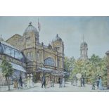 MICHAEL BELL; watercolour, the Buxton Opera House, signed and indistinctly dated, 34 x 49cm,