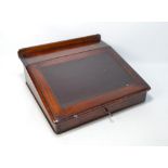 A Victorian mahogany writing slope,